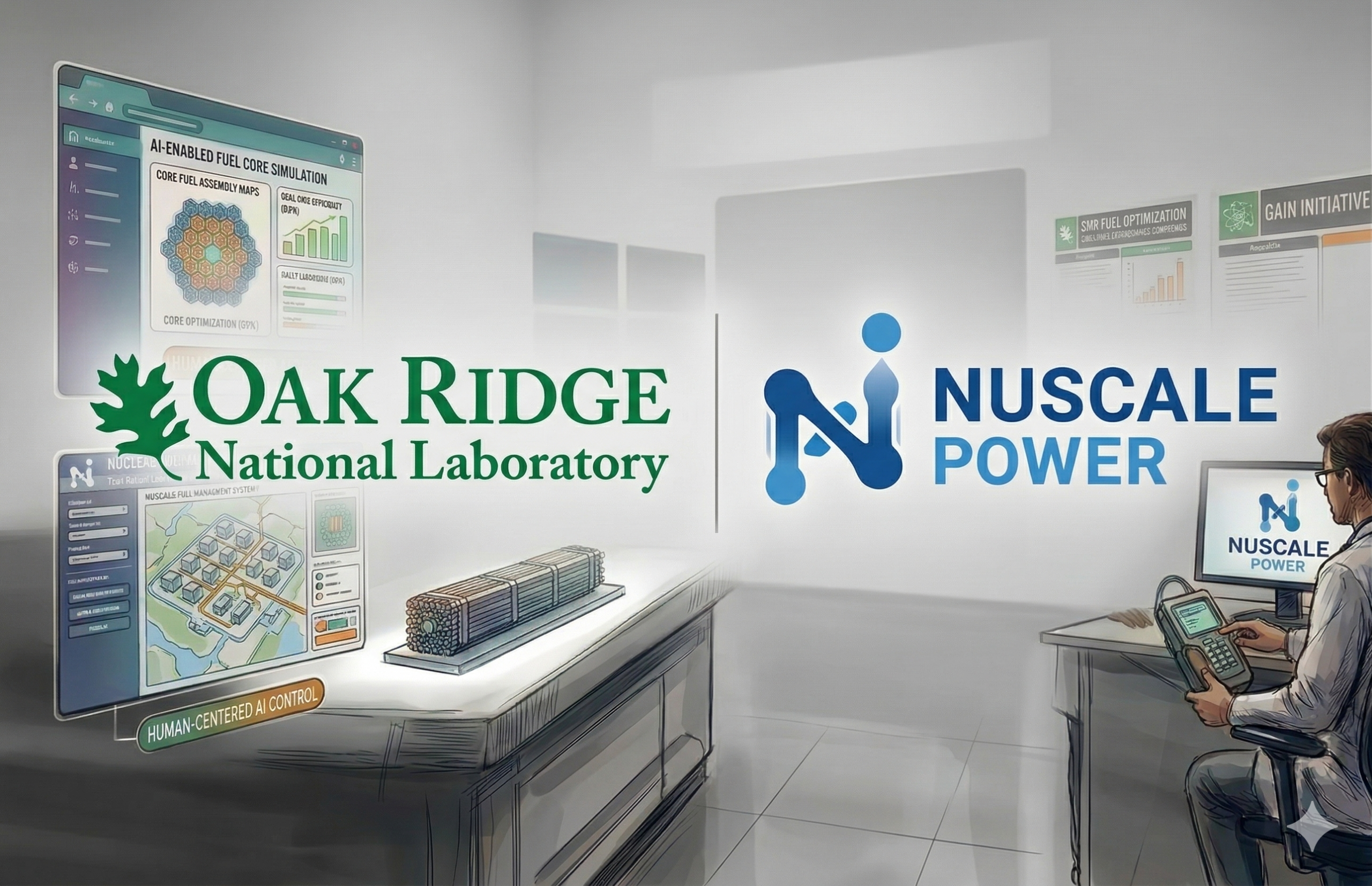 ORNL and NuScale Partner on AI-Guided Nuclear Fuel Management